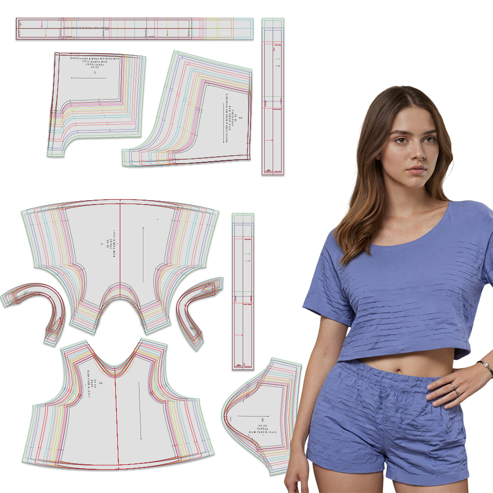 Textile Sewing Kit - Sewing patterns for women's Casual Loungewear