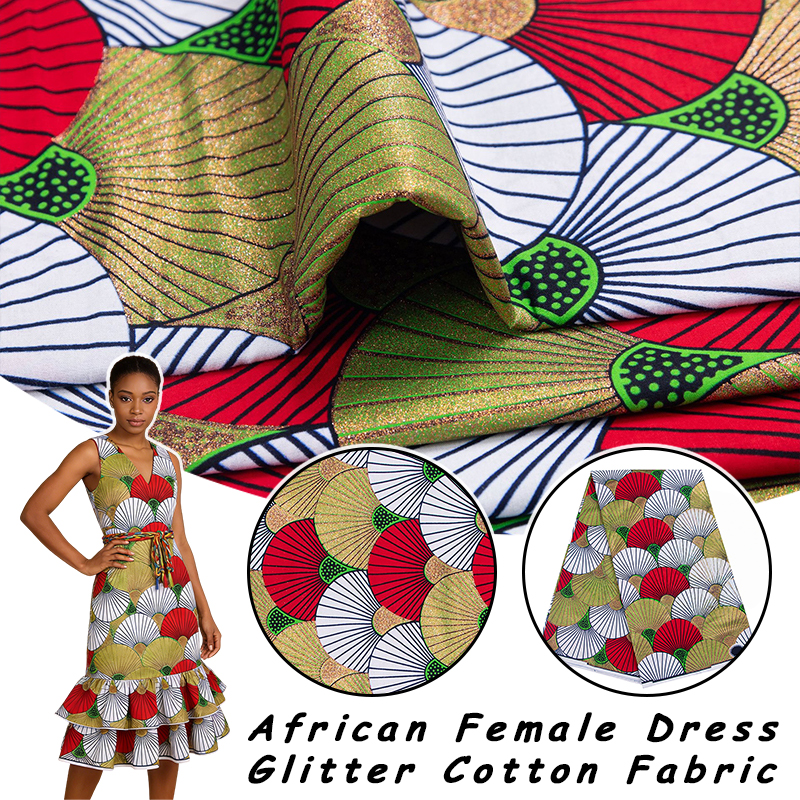 Sewing Batik Fabric - 1/3 Yard Bronzing New Quality African