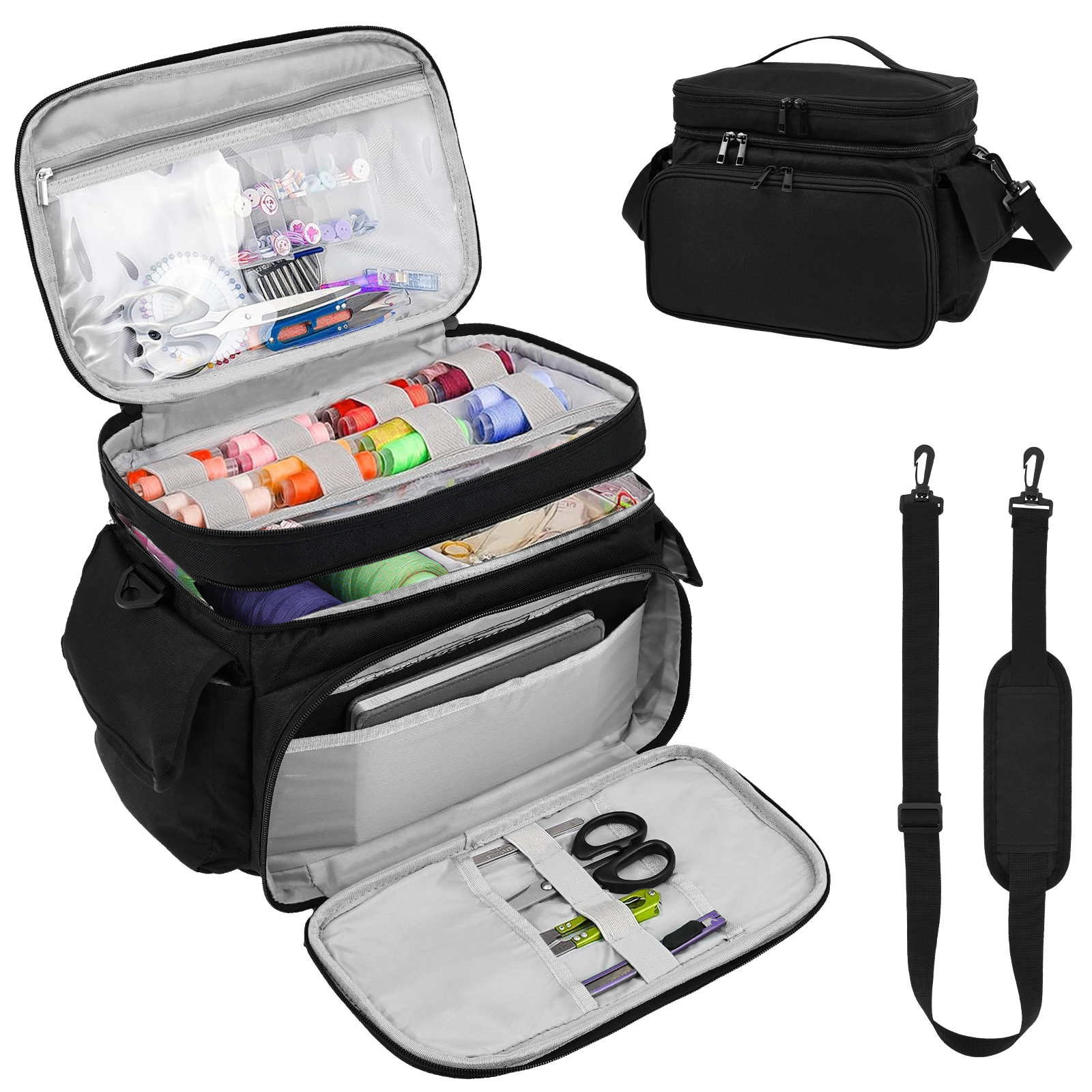 Large Sewing Bag Wool Knitting - Textile Sewing Kit 리뷰 및 가격