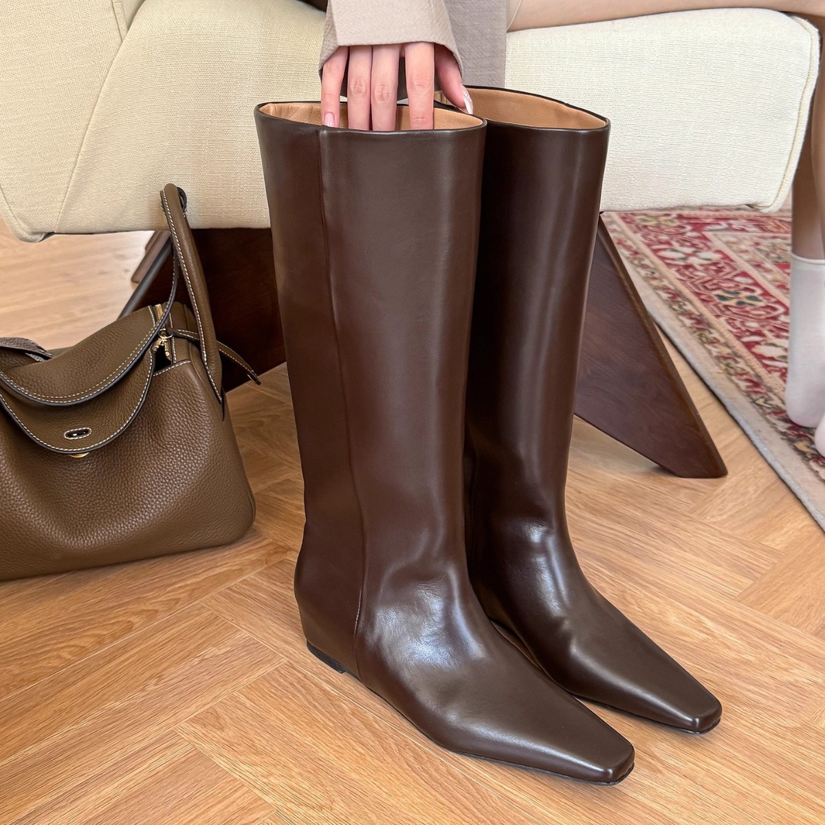 Long boots women's 2025 autumn - Sewing Nylon 리뷰 및 가격