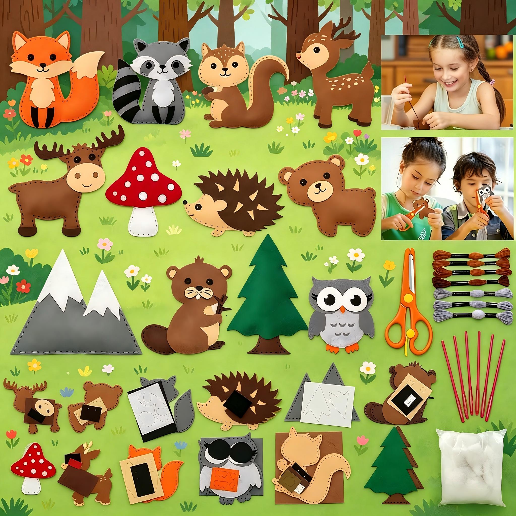 Sewing Kit for Kids Woodland A - Textile Sewing Kit 리뷰 및 가격