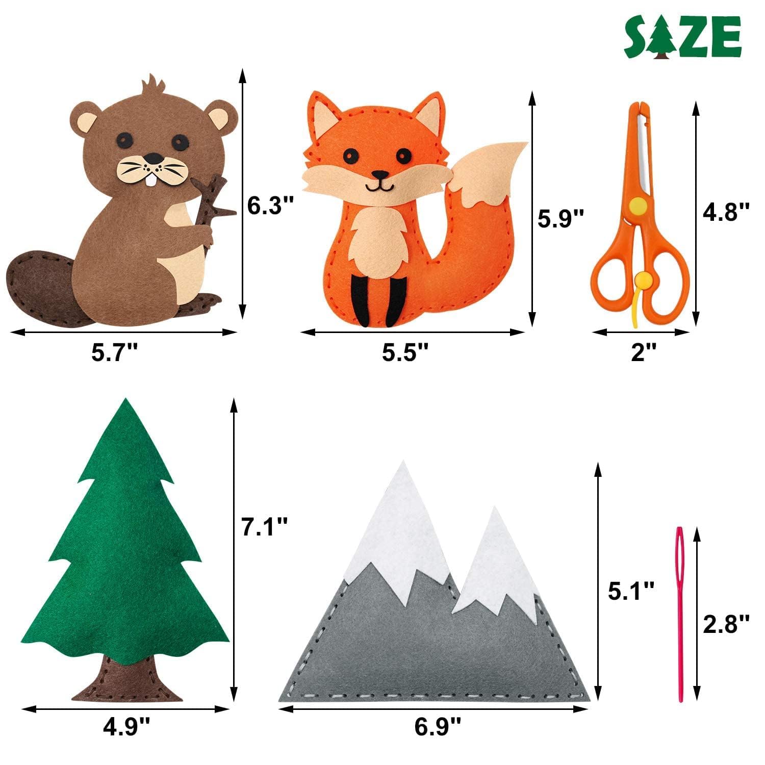 Sewing Kit for Kids Woodland A - Textile Sewing Kit 리뷰 및 가격