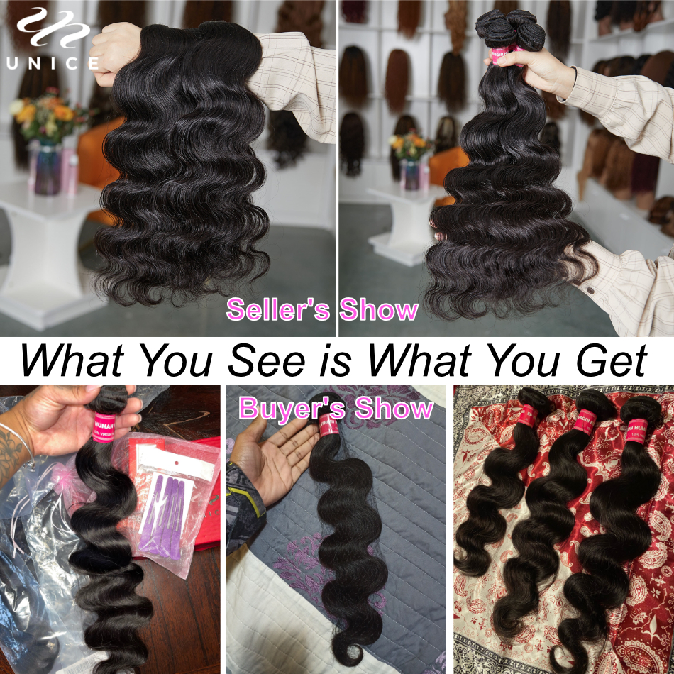 UNice Body Wave Bundles Natura - Sewing Technology 리뷰 및 가격