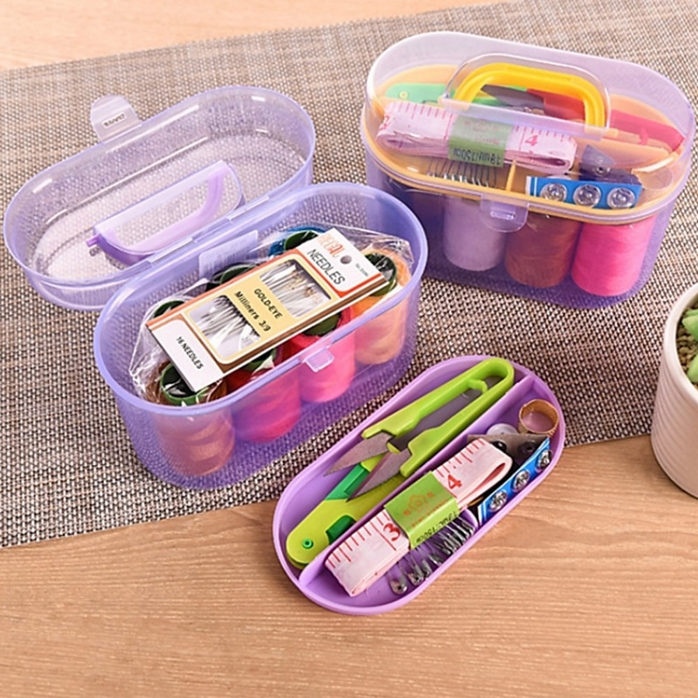 1Set Large Sewing Box Set Hous - Textile Sewing Kit 리뷰 및 가격