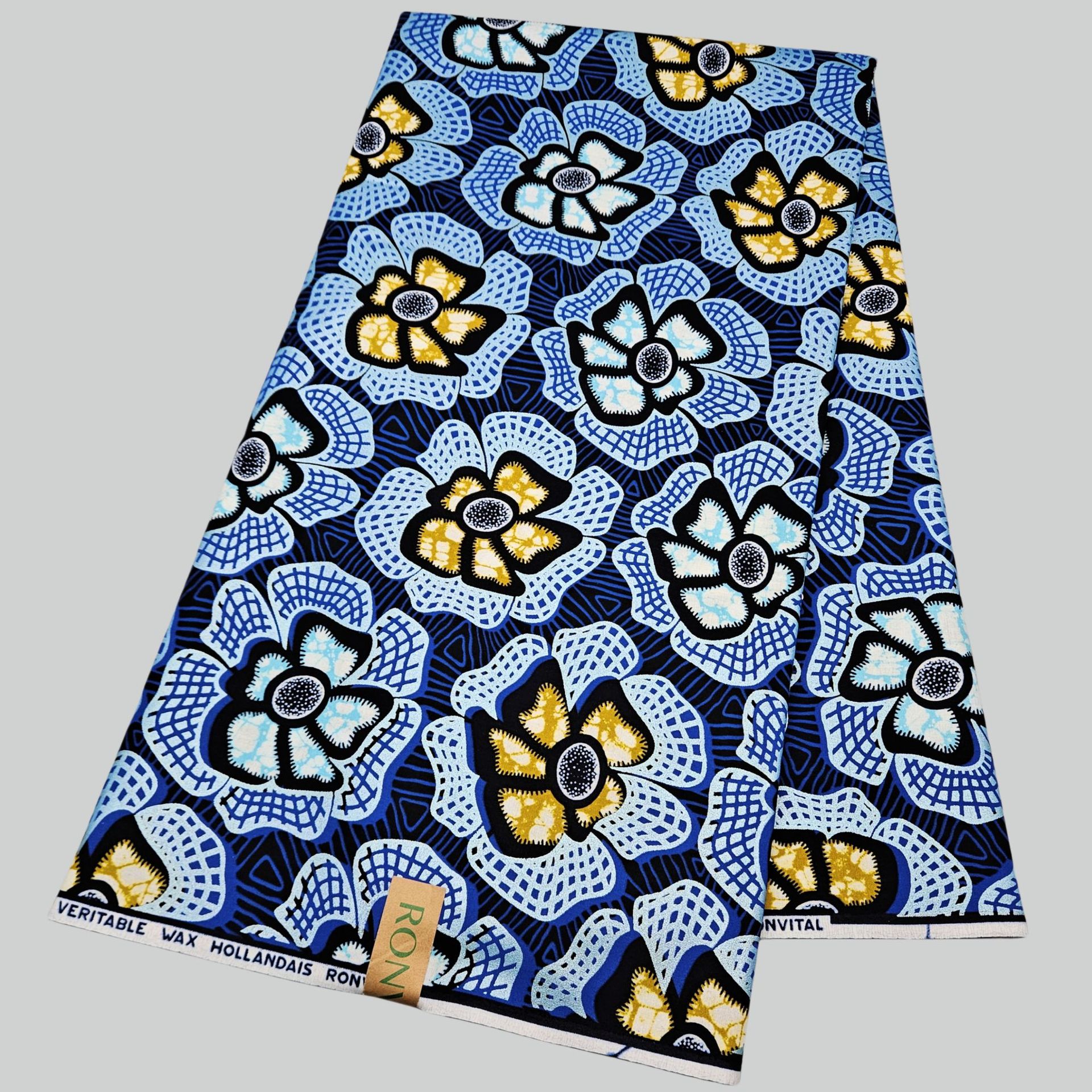 6Yards Long Blue Cotton Africa - Sewing Batik Fabric 리뷰 및 가격