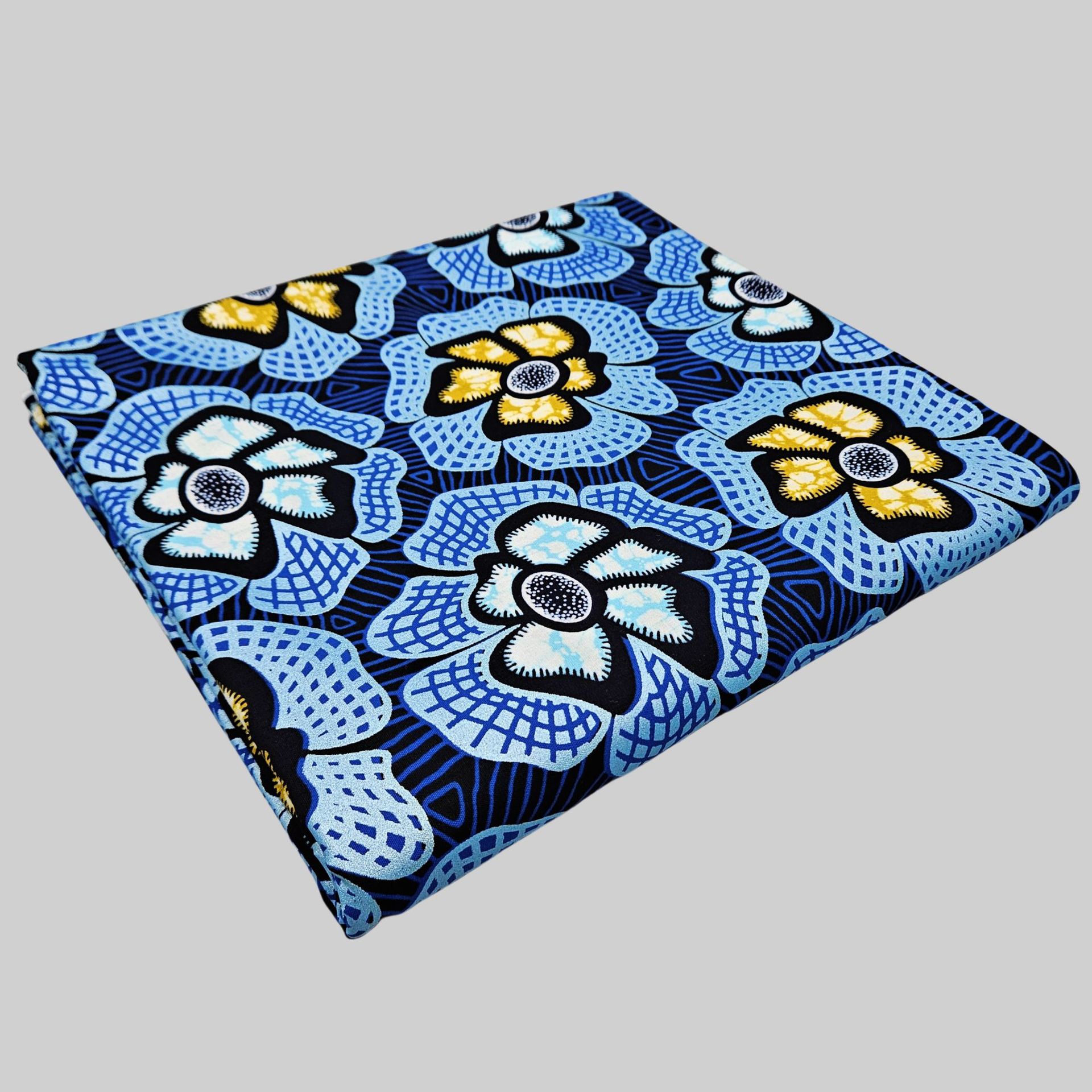 6Yards Long Blue Cotton Africa - Sewing Batik Fabric 리뷰 및 가격