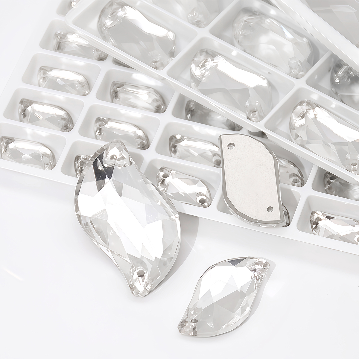 S Shape Sew On Rhinestone Crys - Sewing Garments 리뷰 및 가격