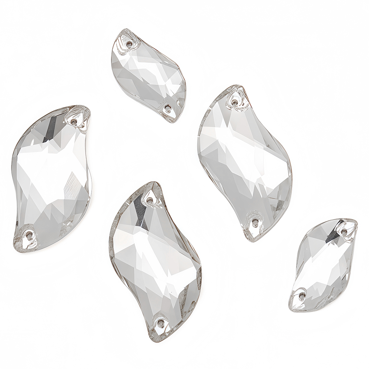S Shape Sew On Rhinestone Crys - Sewing Garments 리뷰 및 가격