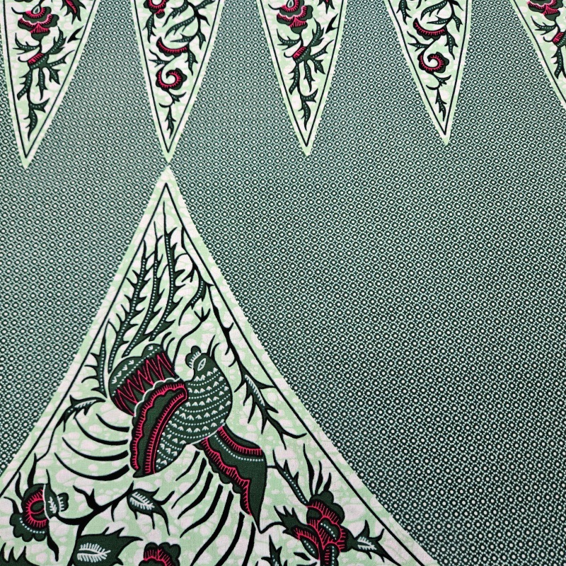 6Yards Long Printed Gray Green - Sewing Batik Fabric 리뷰 및 가격