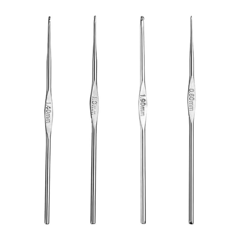 4 Pcs Stainless Steel Crochet  - Textile Sewing Kit 리뷰 및 가격