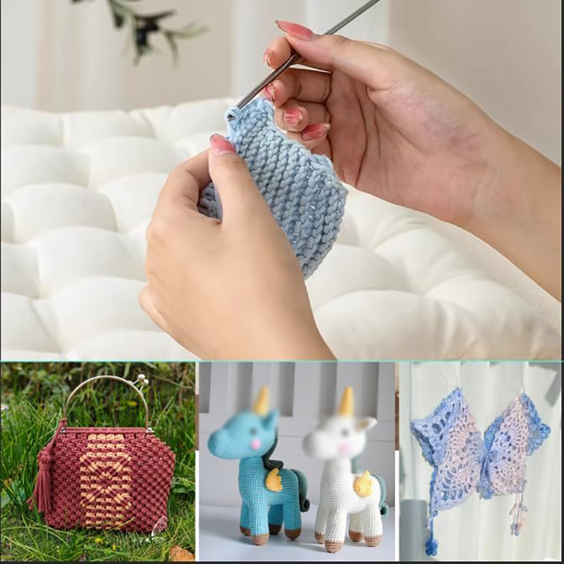 4 Pcs Stainless Steel Crochet  - Textile Sewing Kit 리뷰 및 가격