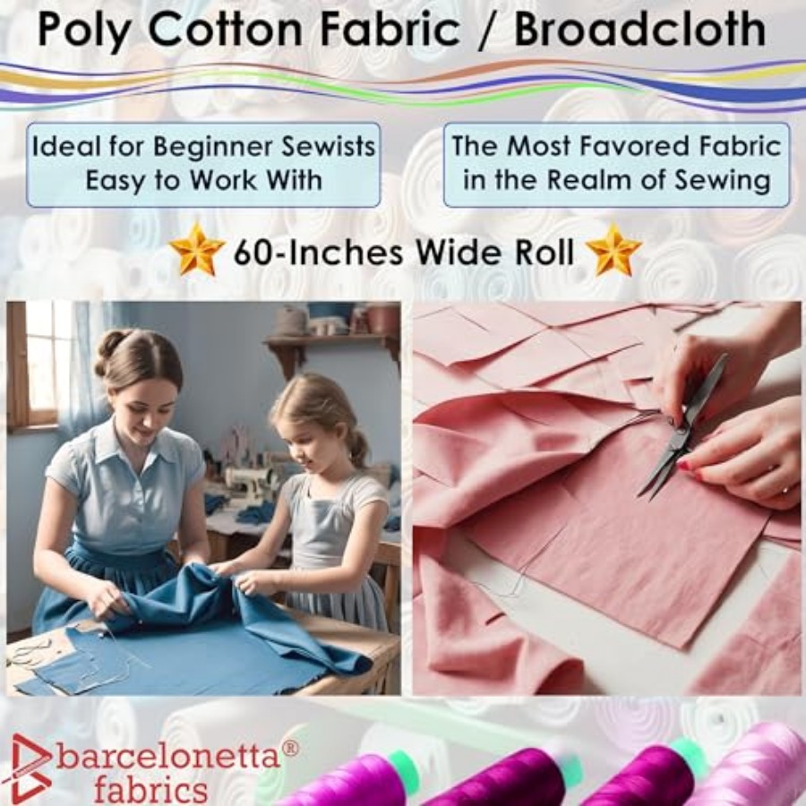 Poly Cotton Fabric for Sewing  - Sewing Cotton 리뷰 및 가격