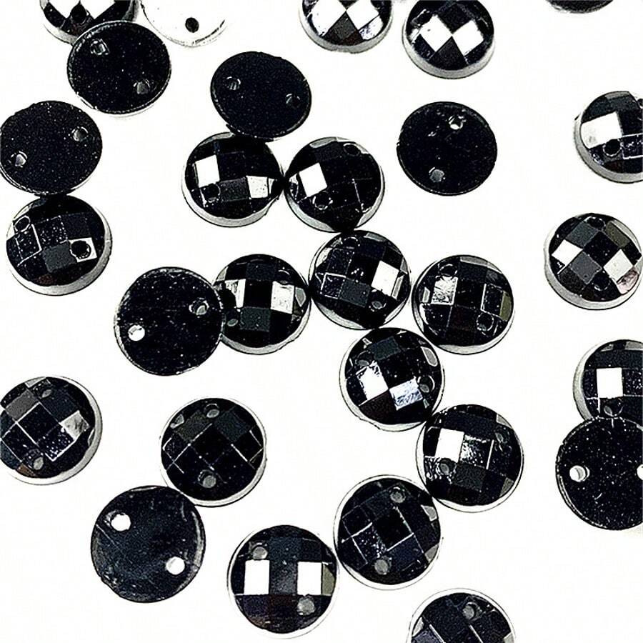 100pcs Mixed Size Black Acryli - Sewing Garments 리뷰 및 가격