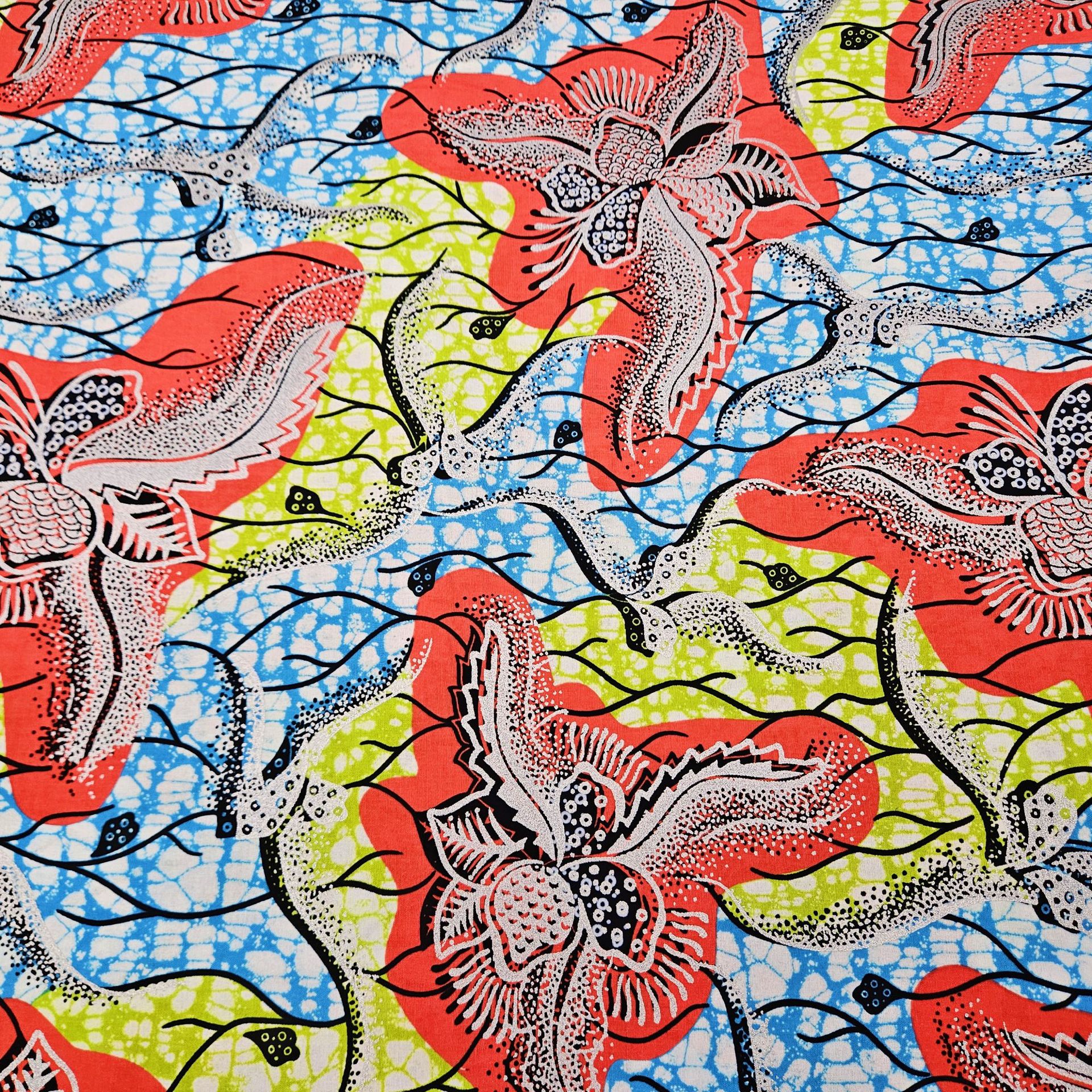6Yards Long Printed Multicolor - Sewing Batik Fabric 리뷰 및 가격