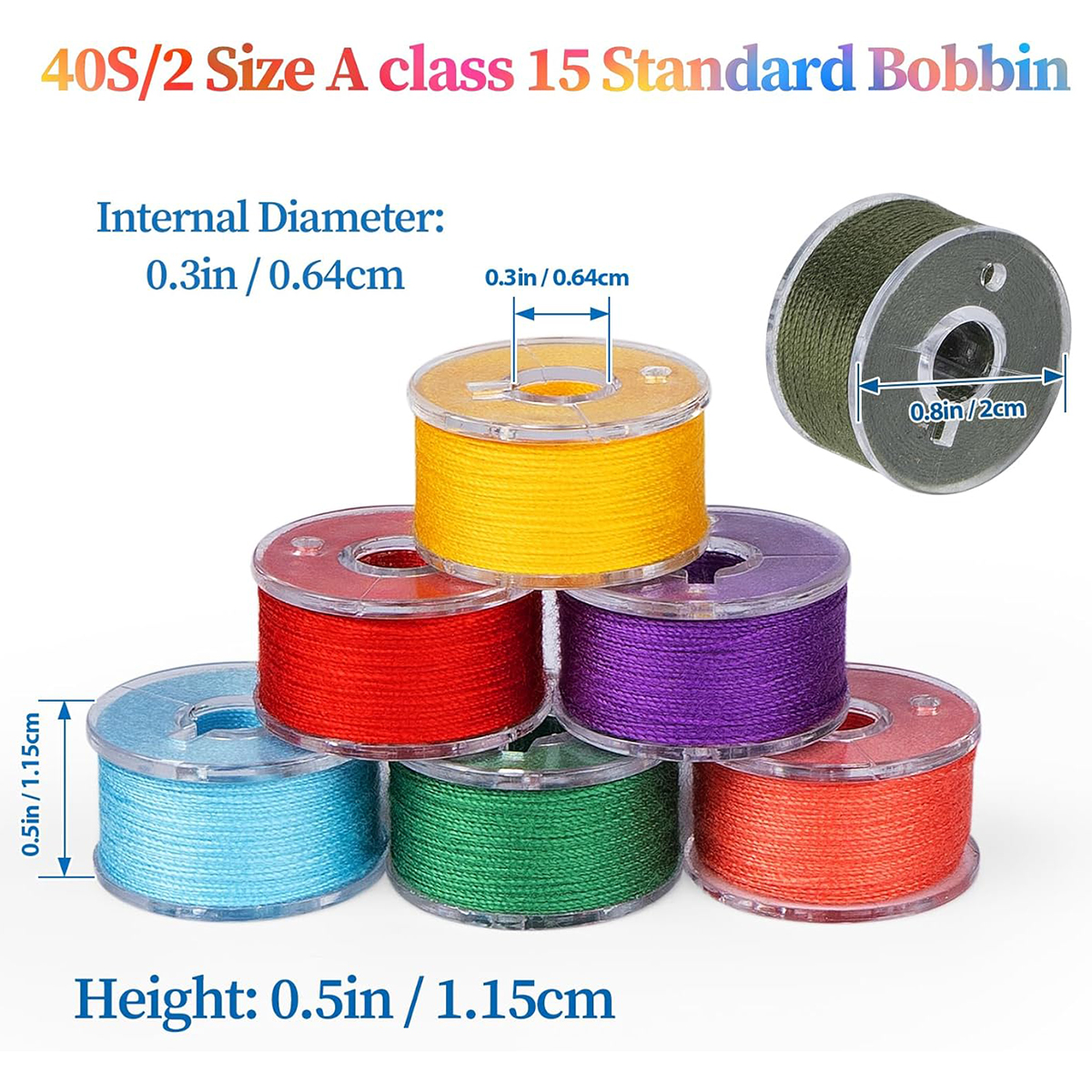 20Pcs Bobbins and Sewing Threa - Textile Sewing Kit 리뷰 및 가격