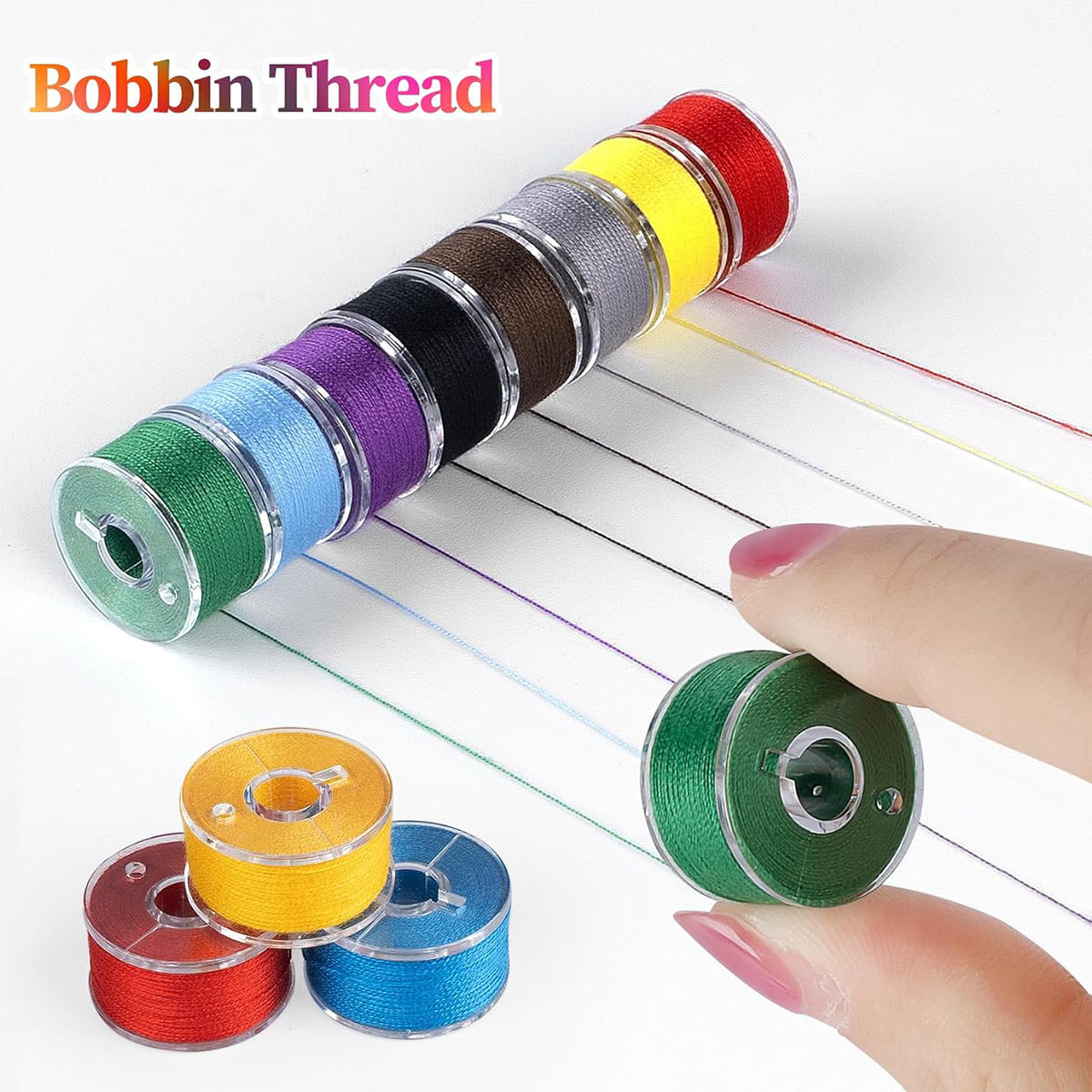 20Pcs Bobbins and Sewing Threa - Textile Sewing Kit 리뷰 및 가격