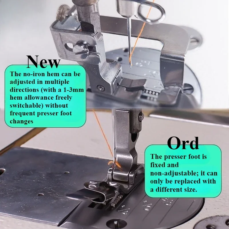 Adjustable No-Iron Hemmer Foot - Sewing Hemming 리뷰 및 가격