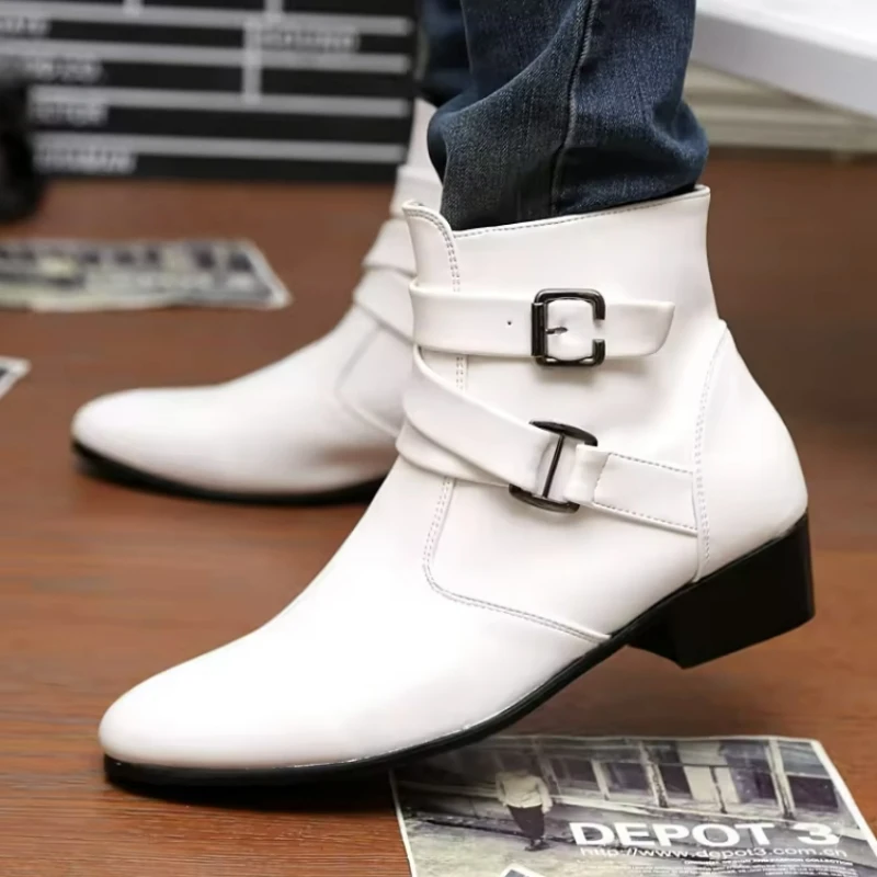 New Men's Boots Leather Chelse - Sewing Nylon 리뷰 및 가격