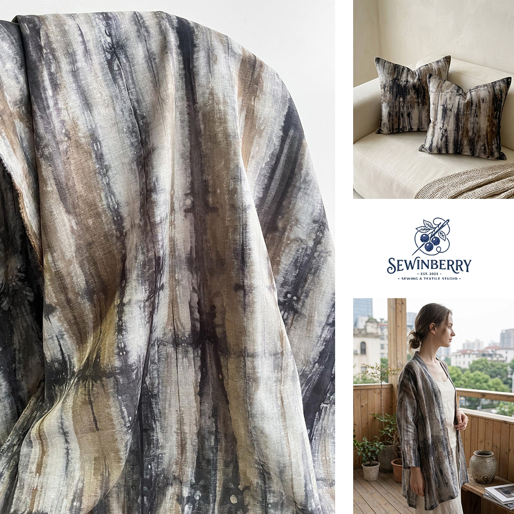 Purple Brown Ethnic Tie Dye Po - Sewing Batik Fabric 리뷰 및 가격