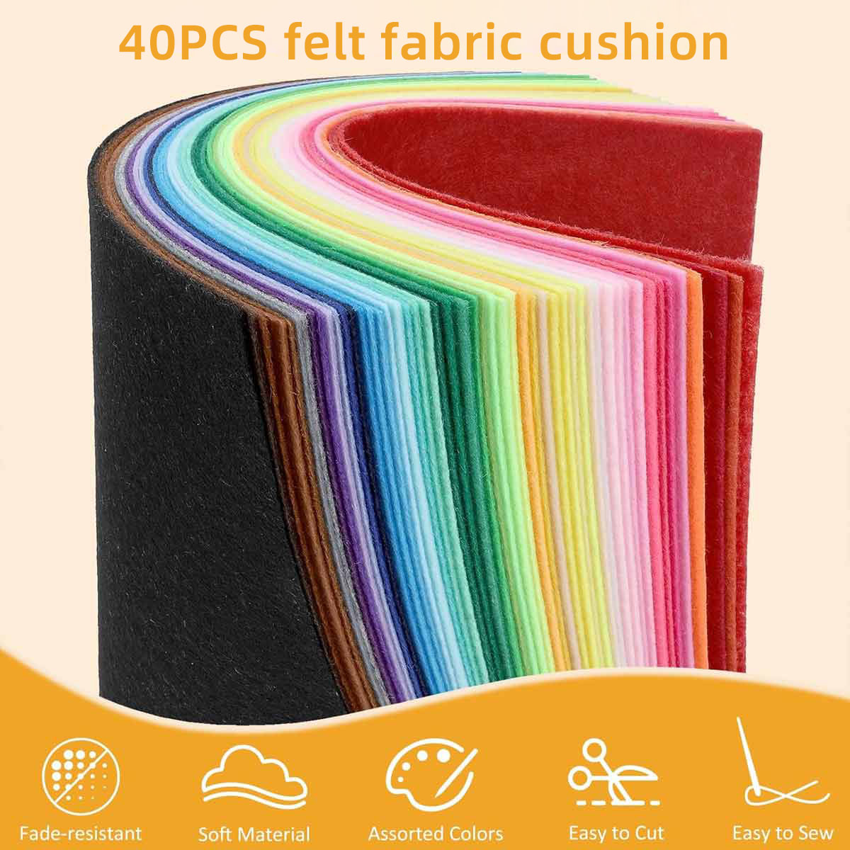 40PCS Felt Cloth Colored Felt  - Fabric Softener Sheet 리뷰 및 가격