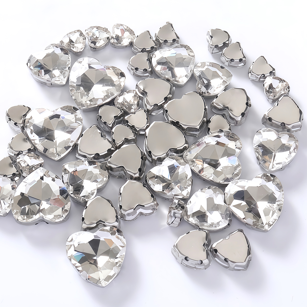 Heart Shape Glass Rhinestones  - Sewing Garments 리뷰 및 가격