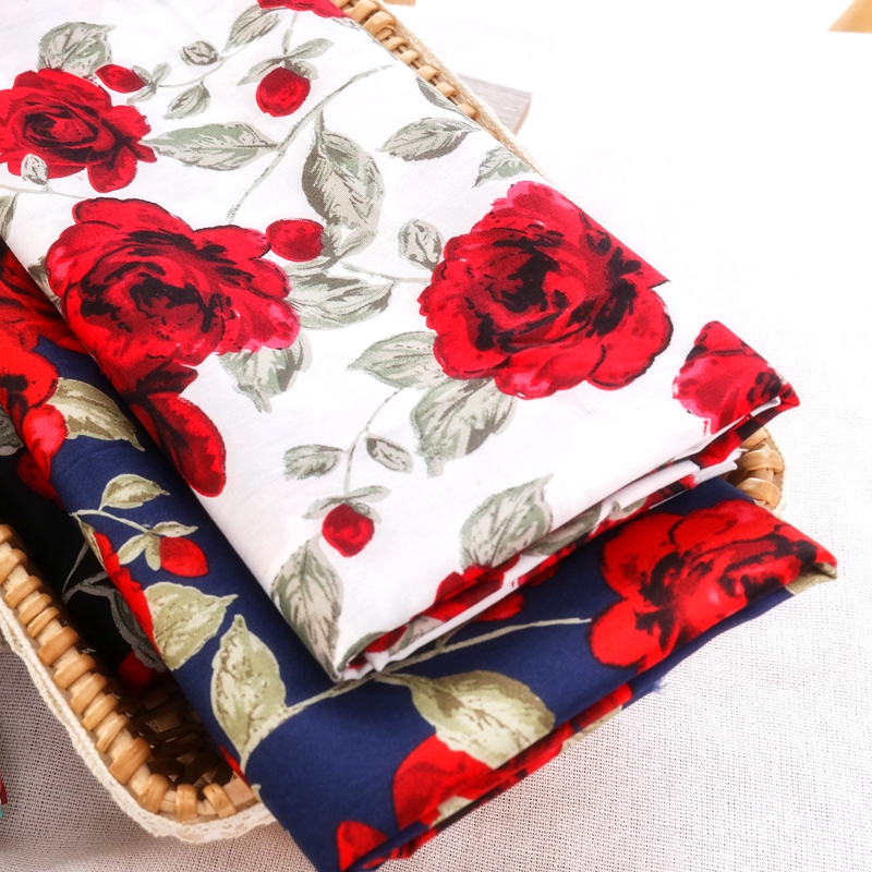 Vintage Rose Printed Fabric fo - Vintage Sewing Textile 리뷰 및 가격
