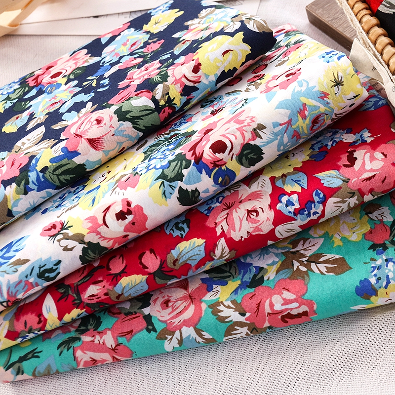 Vintage Rose Printed Fabric fo - Vintage Sewing Textile 리뷰 및 가격