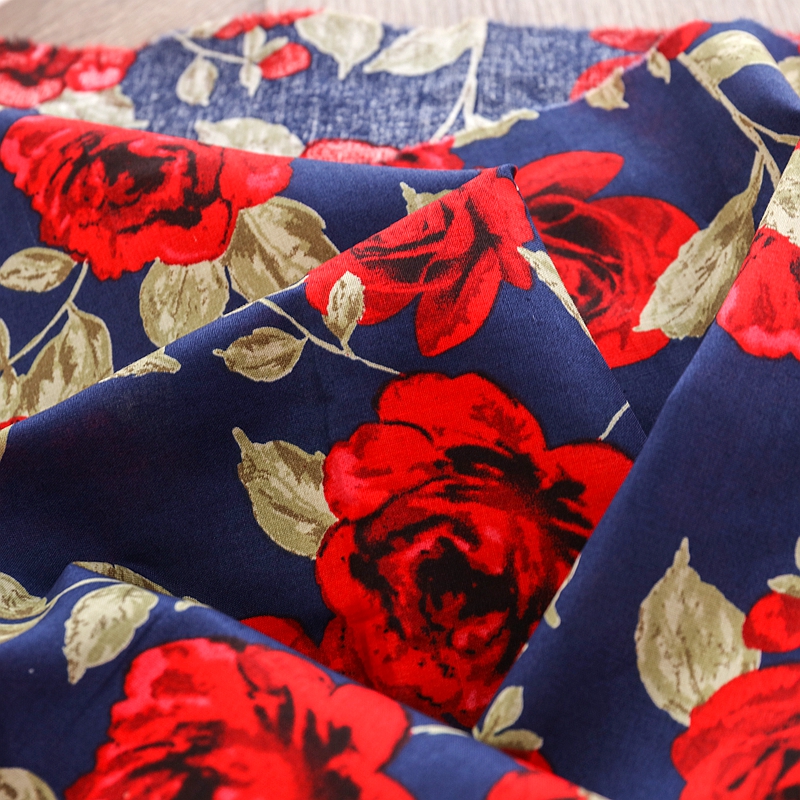 Vintage Rose Printed Fabric fo - Vintage Sewing Textile 리뷰 및 가격