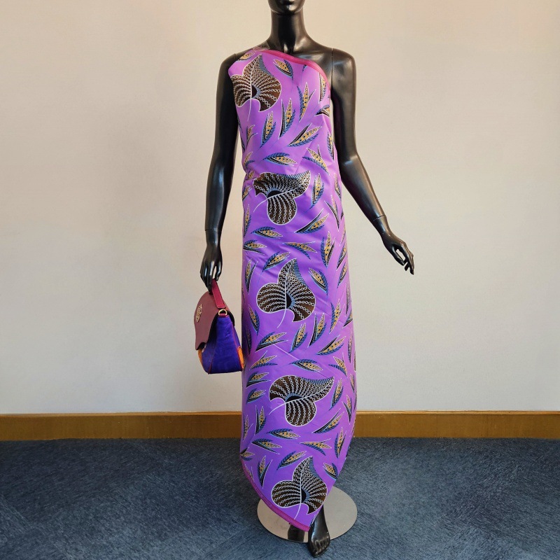 46Inch * 6Yards Purple African - Sewing Batik Fabric 리뷰 및 가격
