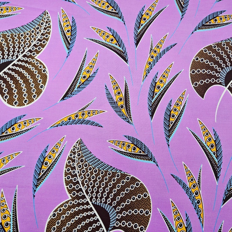 46Inch * 6Yards Purple African - Sewing Batik Fabric 리뷰 및 가격