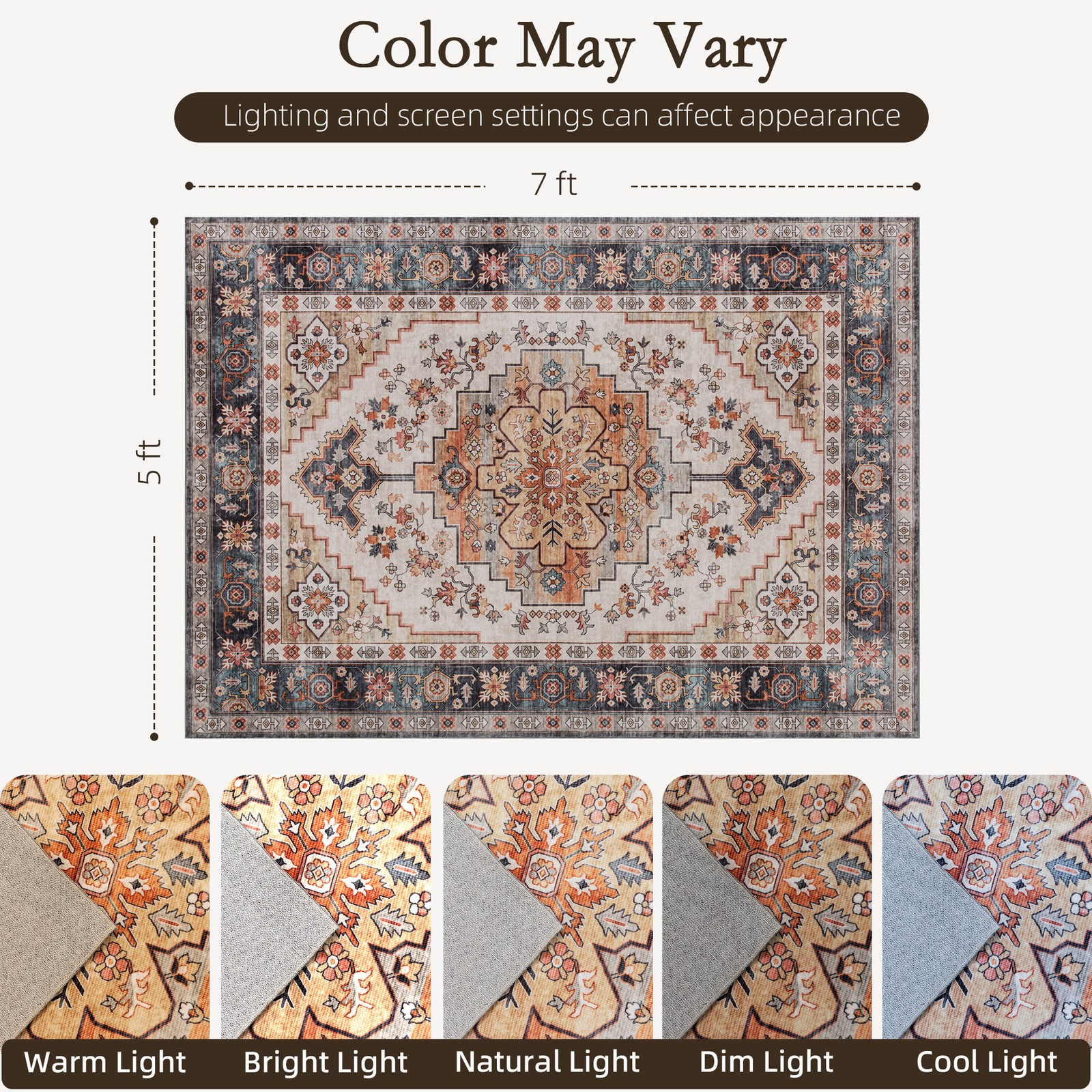 Area Rug 5x7, Machine Washable - Century Textile & Sewing Supply Online Shopping 리뷰 및 가격