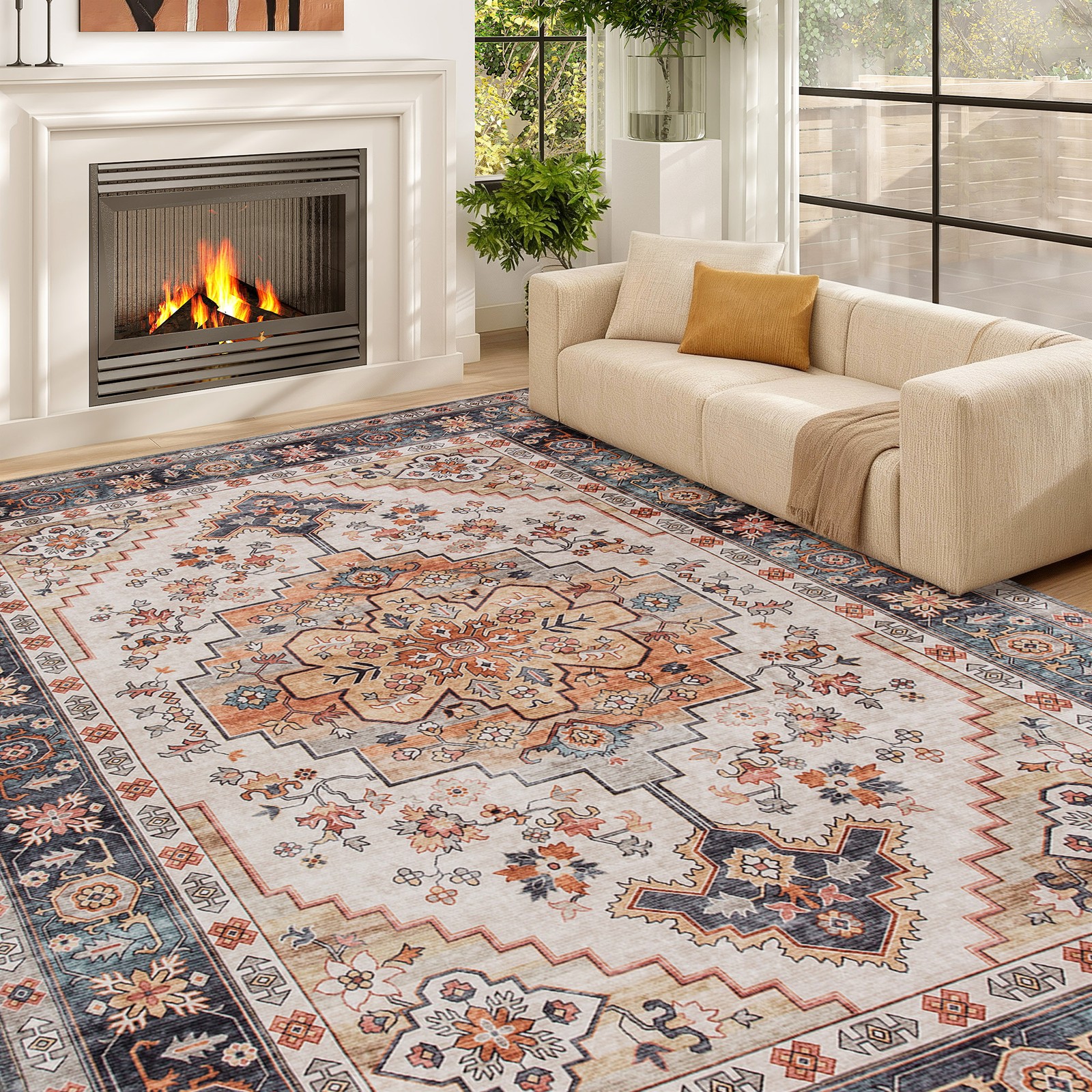 Area Rug 5x7, Machine Washable - Century Textile & Sewing Supply Online Shopping 리뷰 및 가격