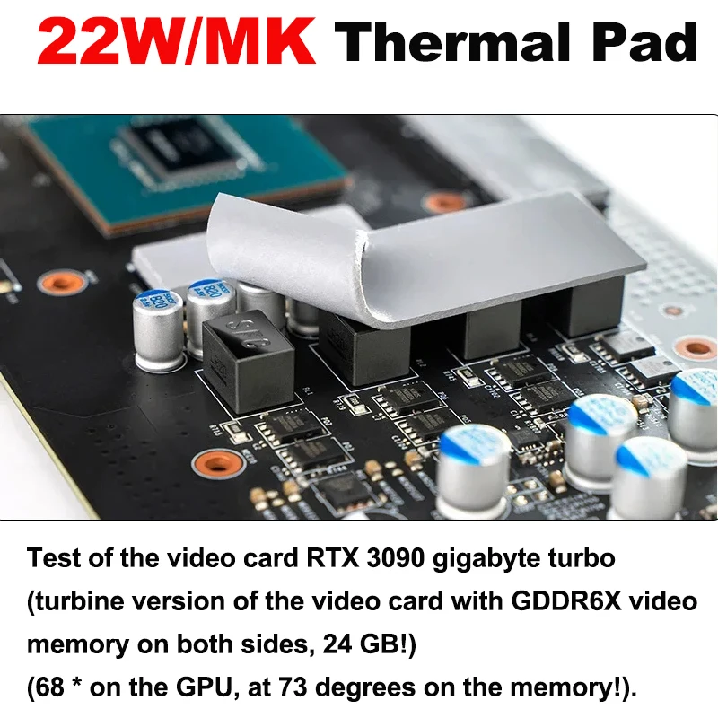 22W/mk 100x100mm Soft Thermal  - Fabric Softener Sheet 리뷰 및 가격