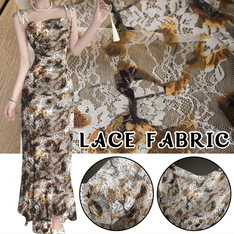 50Cm Retro French Lace Print C - Sewing Batik Fabric 리뷰 및 가격