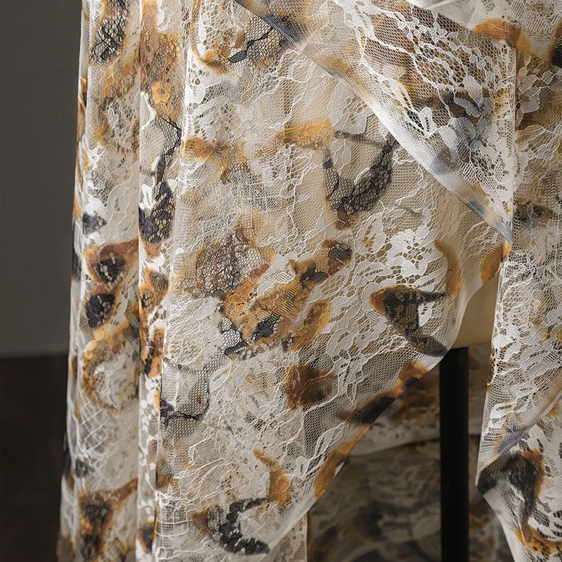 50Cm Retro French Lace Print C - Sewing Batik Fabric 리뷰 및 가격