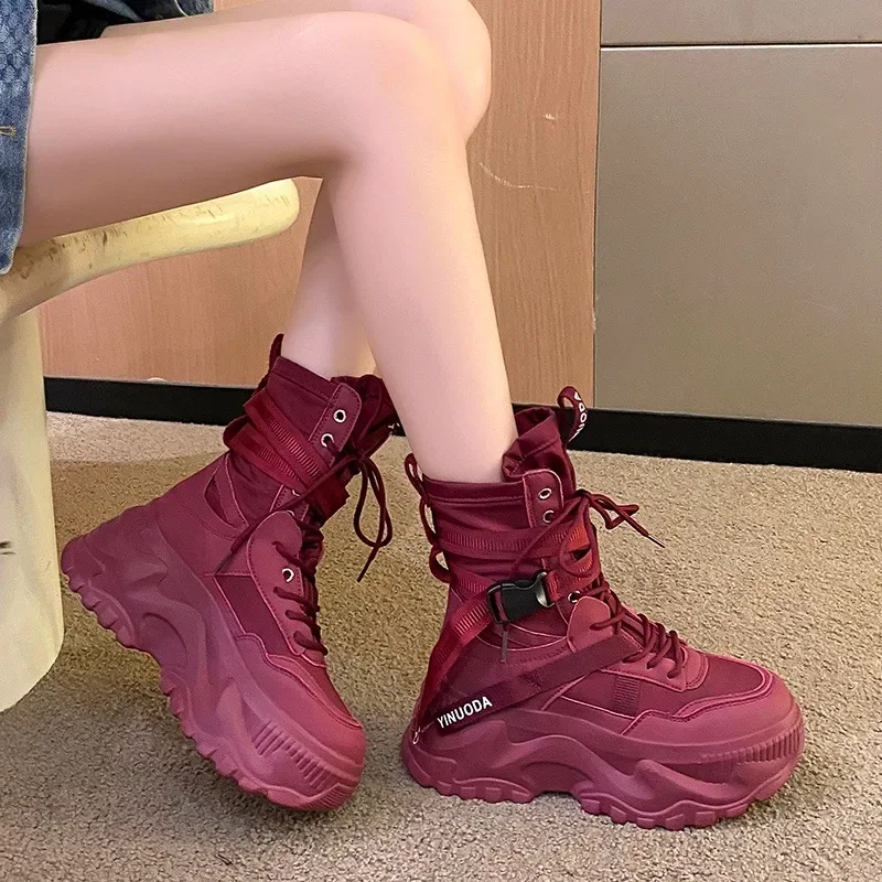 Fashion Women Chunky Platform  - Sewing Nylon 리뷰 및 가격