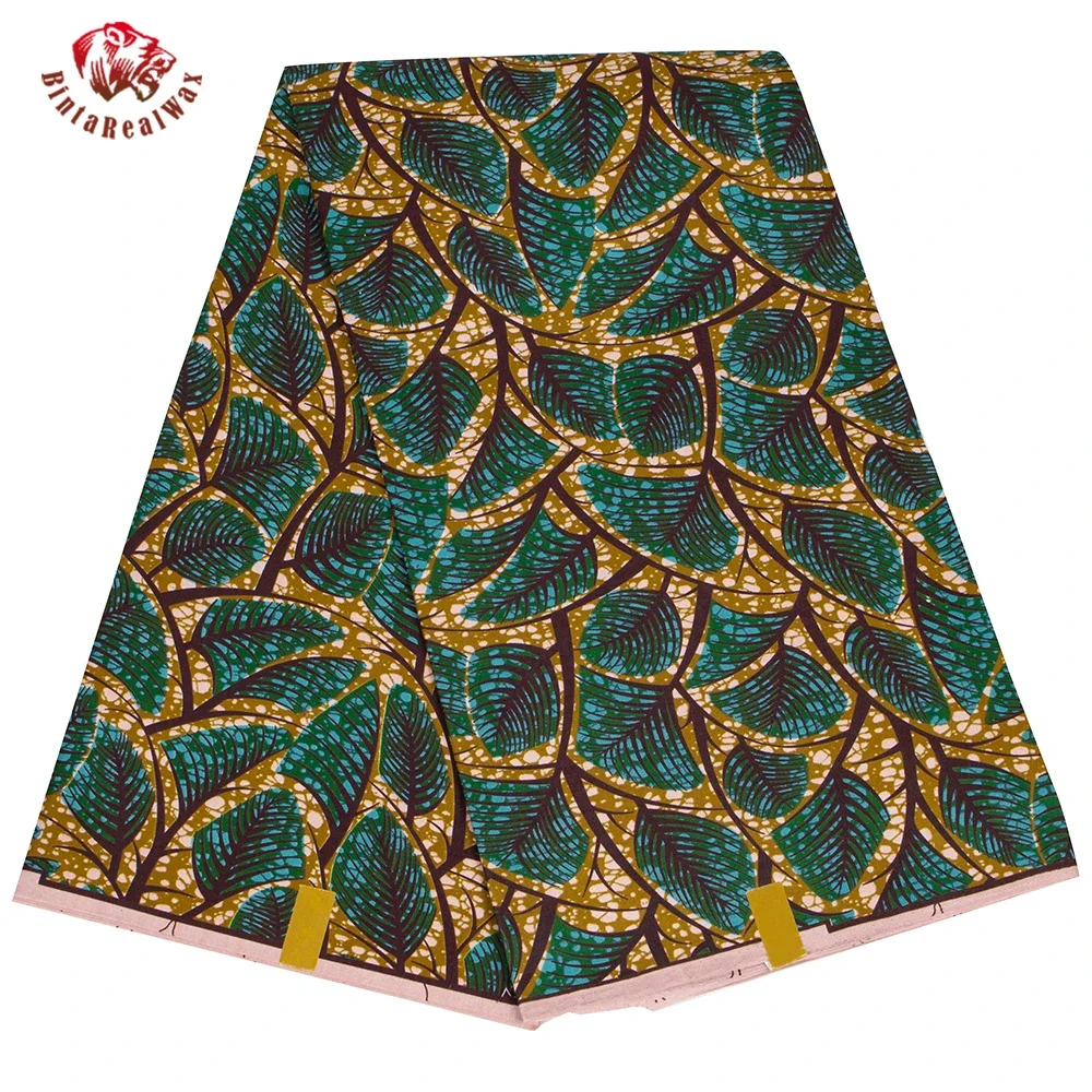 Ankara African Print Leaf Patt - Sewing Batik Fabric 리뷰 및 가격
