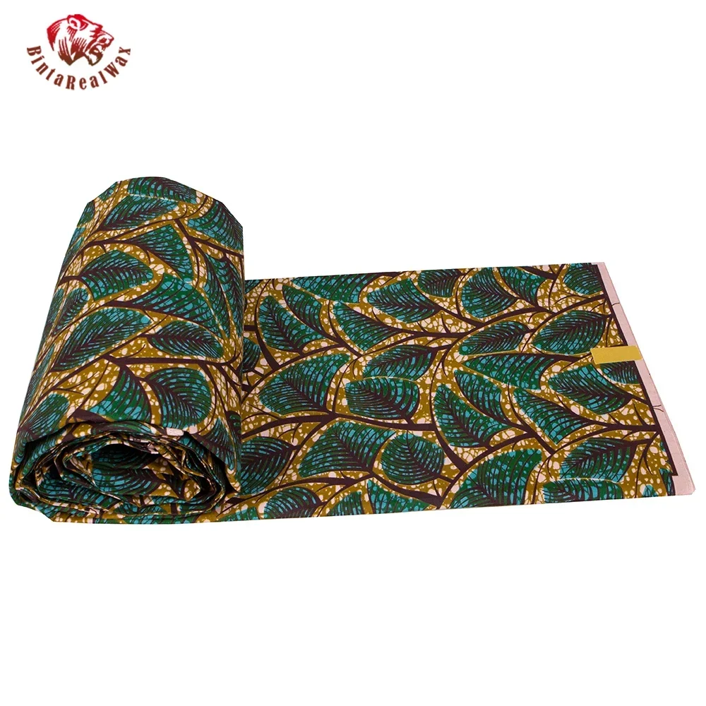 Ankara African Print Leaf Patt - Sewing Batik Fabric 리뷰 및 가격
