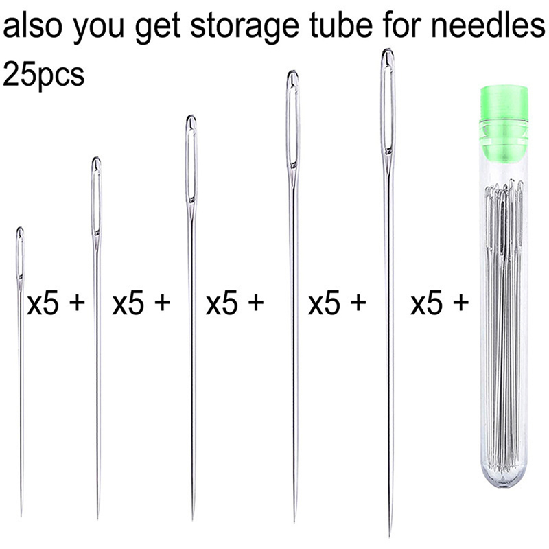 25Pcs Large Eye Stitching Need - Leather Needle Heavy 리뷰 및 가격
