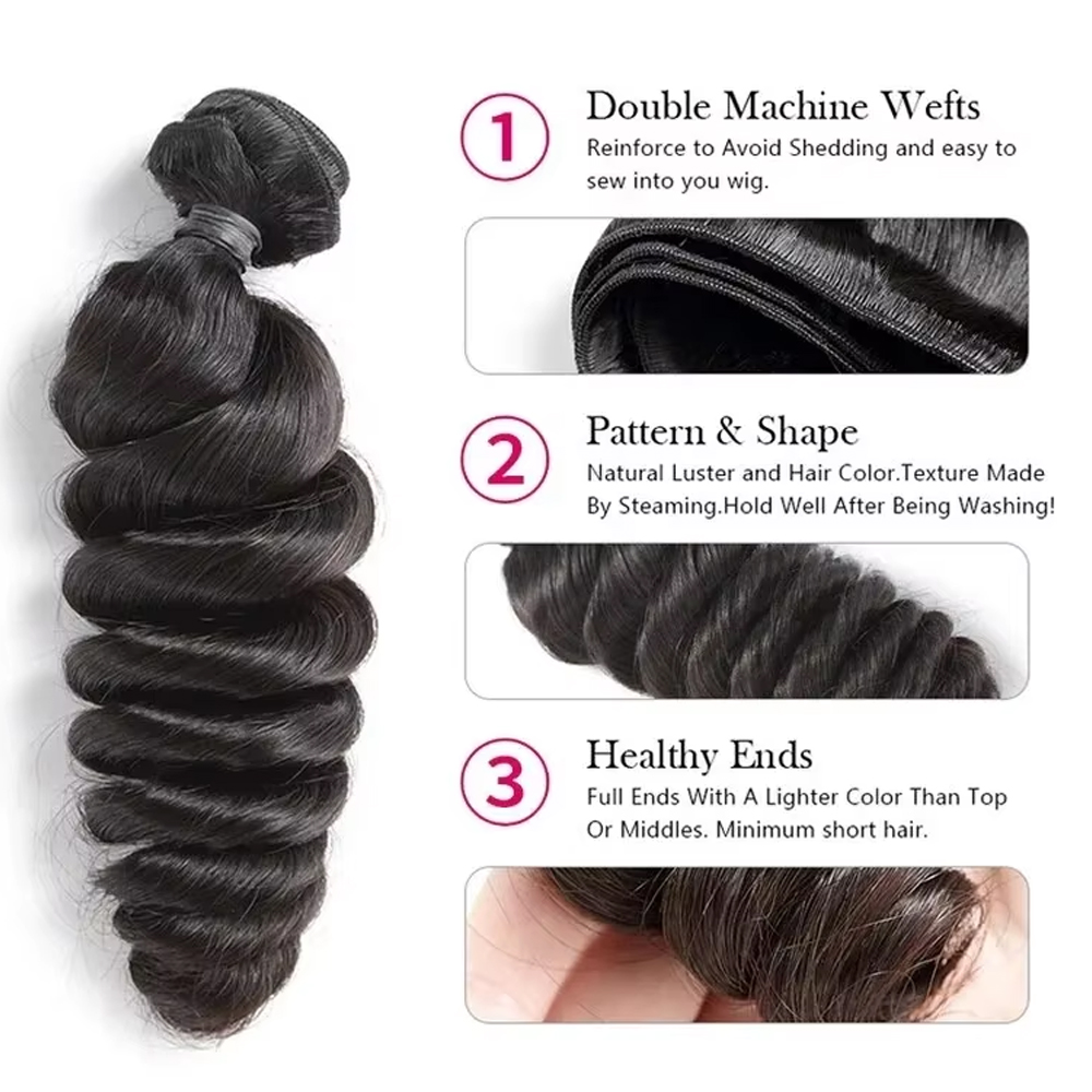 Raw Human Hair Bundles Brazili - Sewing Technology 리뷰 및 가격