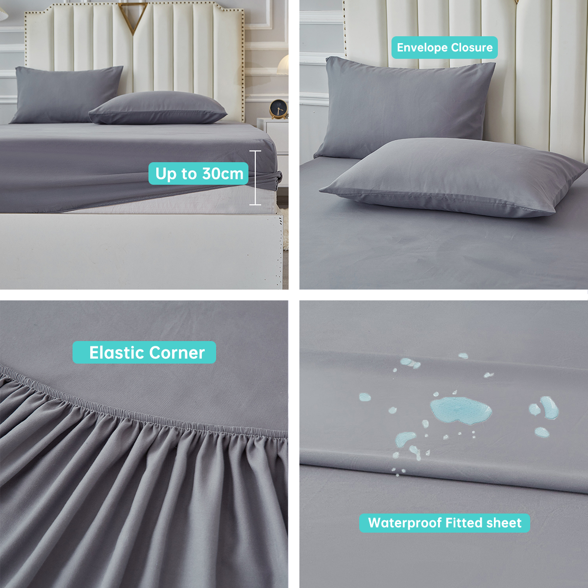 3/4pcs Solid Beding Set, Water - Fabric Softener Sheet 리뷰 및 가격