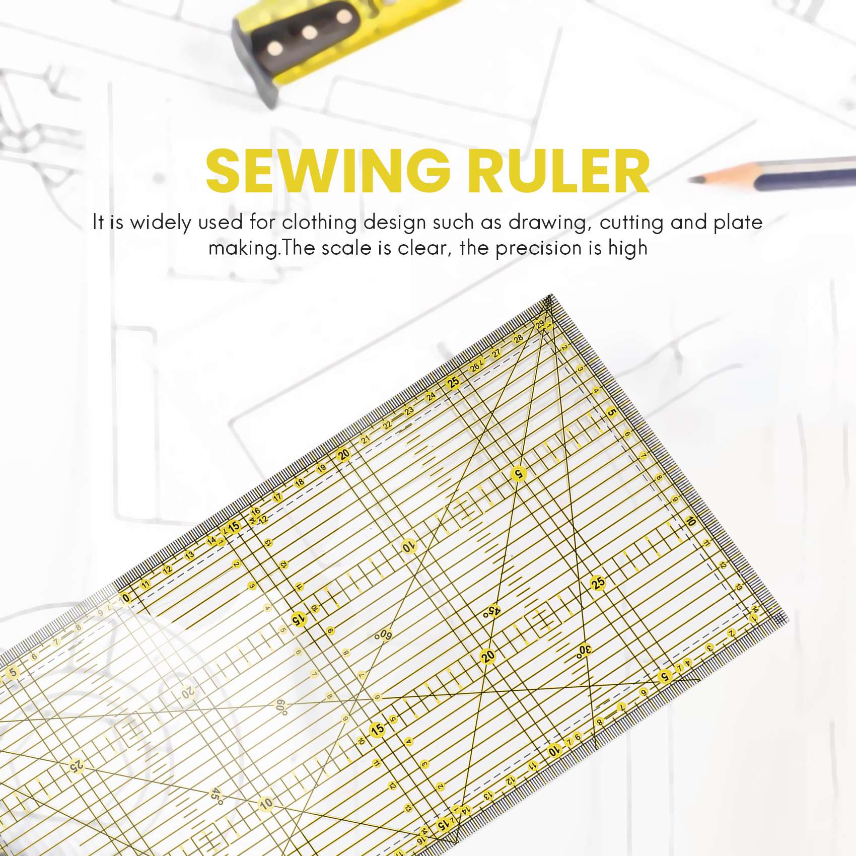 Cutting Ruler Multi-Purpose Pa - Sewing Garments 리뷰 및 가격