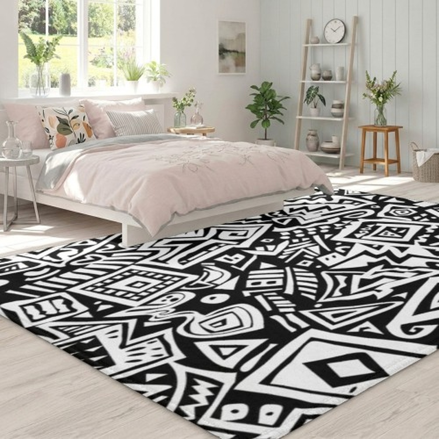 Vintage Wave Pattern Rug: Mid- - Century Textile & Sewing Supply Online Shopping 리뷰 및 가격