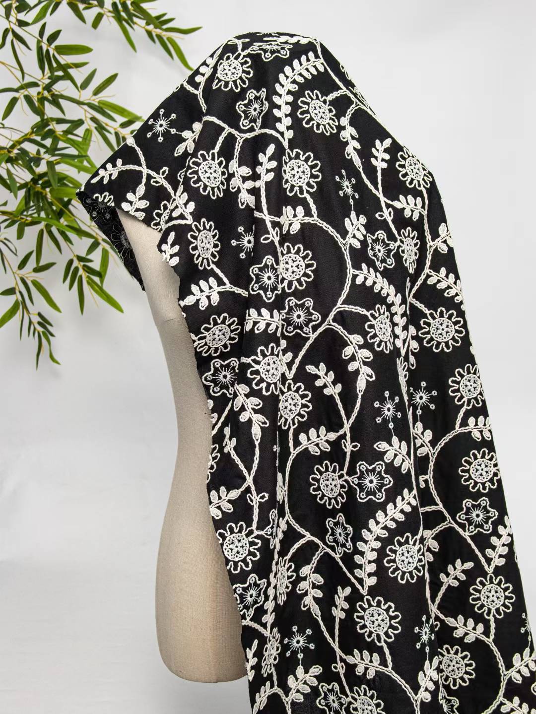 Vintage full-width embroidered - Vintage Sewing Textile 리뷰 및 가격