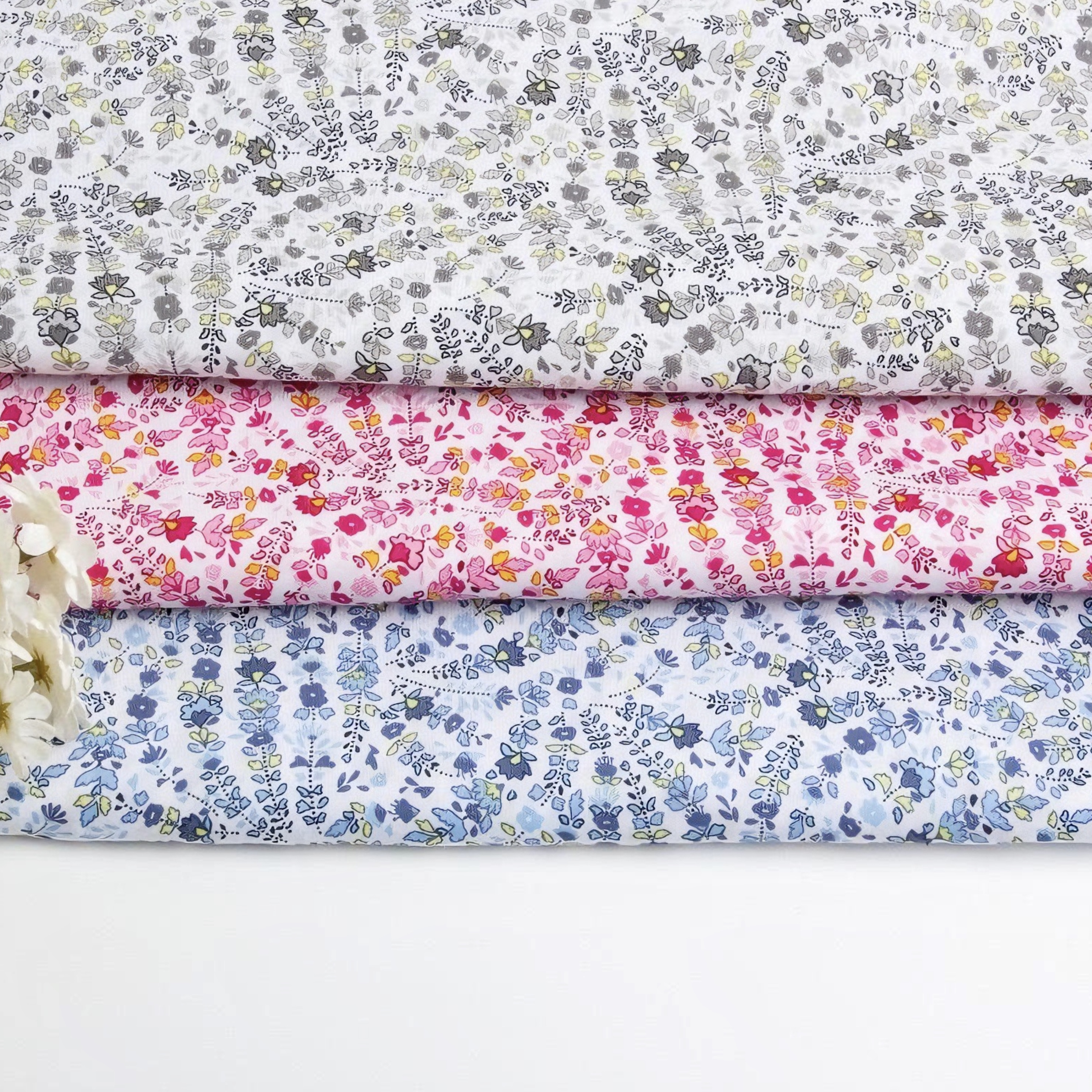 Vintage Floral Printed Fabric  - Vintage Sewing Textile 리뷰 및 가격