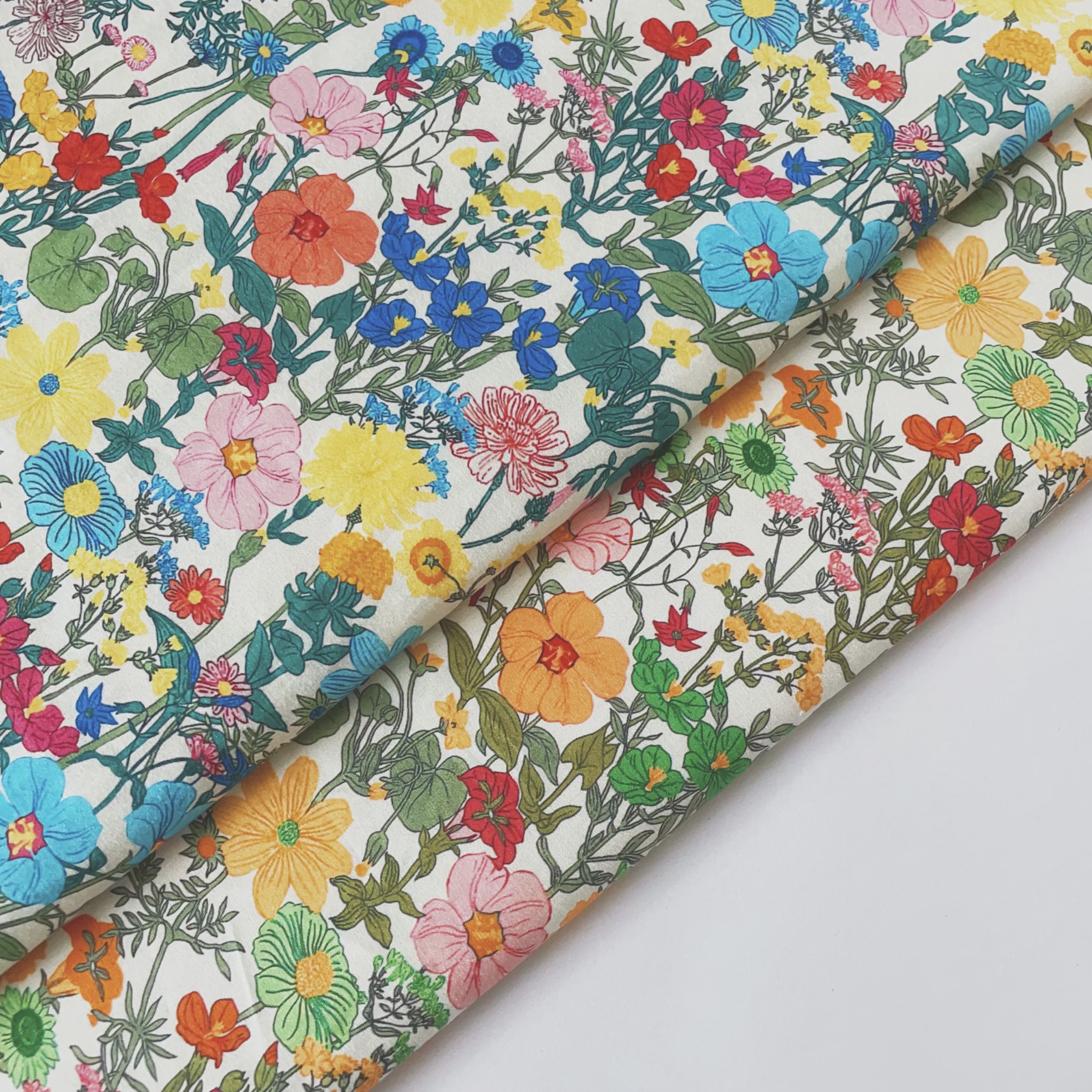 Vintage Floral Printed Cotton  - Vintage Sewing Textile 리뷰 및 가격